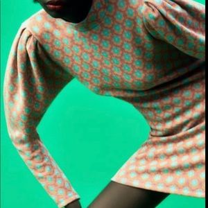 ZARA NWT JACQUARD DRESS S